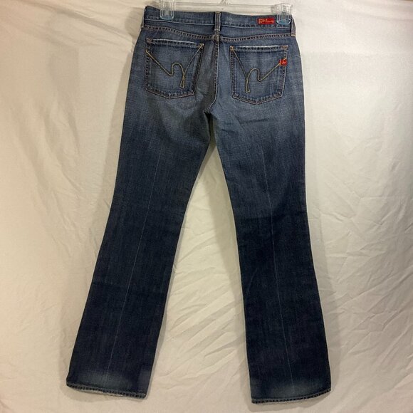 Citizens of Humanity Faye 003 Low Waist Full Leg Jeans Stretch Wide Sz 29 - Picture 3 of 9